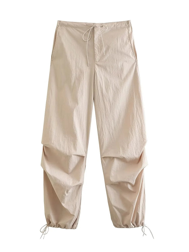 Isolde | Elastische Fallschirmträgerhose mit Taille