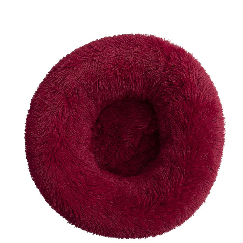 Delia | Haustiere Komfortables weiches Donut-Kuschelbett