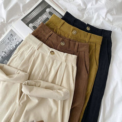 Elowen | Kordhose mit hoher Taille in voller Länge