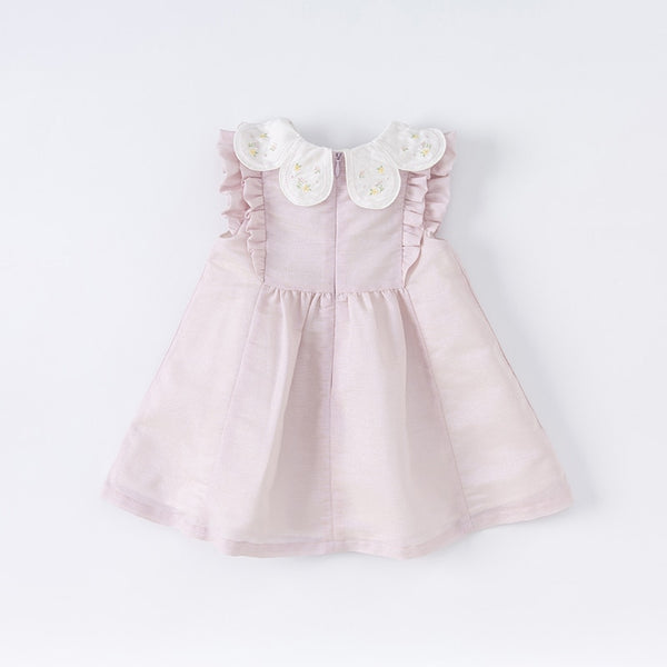 Daniela | Baby Girl Bow Floral besticktes Kleid
