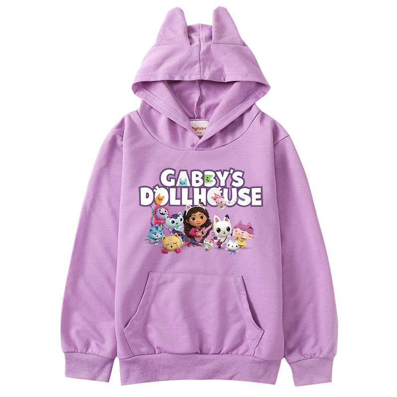 Marre | Gabbys Puppenhaus Katzenohren Hoodie für Mädchen
