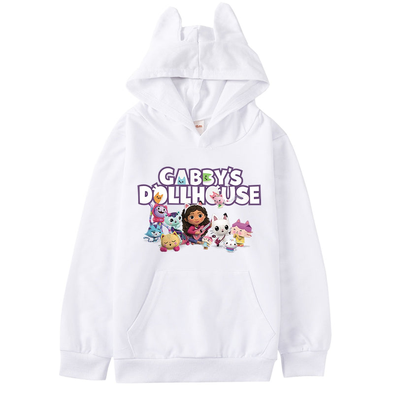 Marre | Gabbys Puppenhaus Katzenohren Hoodie für Mädchen