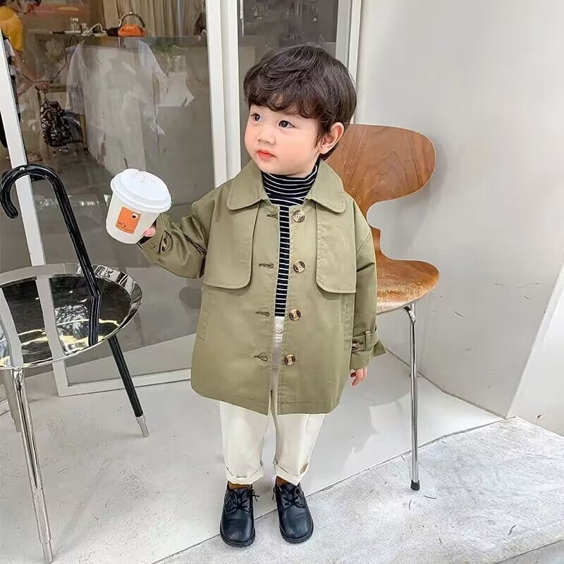 Romy | Mädchen/Jungen Koreanischer dünner Mantel