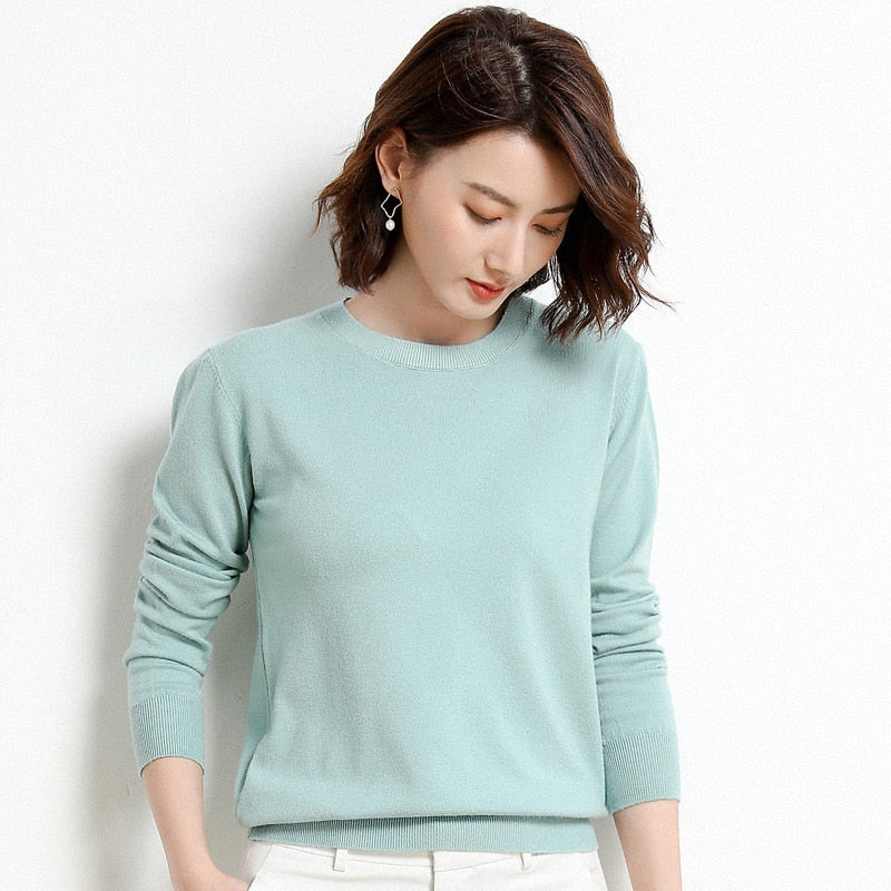 Samarra | Lässiger minimalistischer leichter Strickpullover