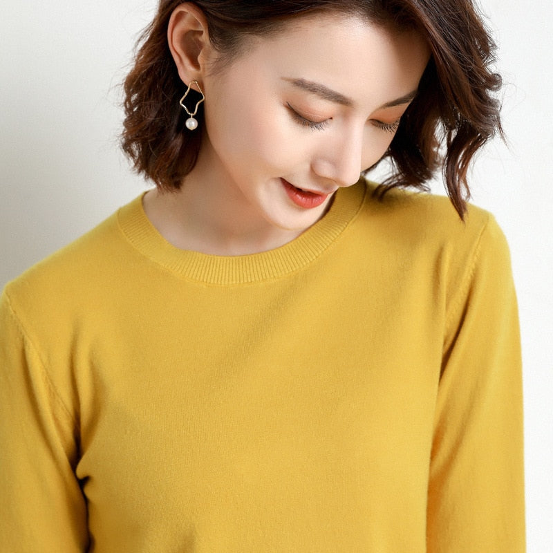 Samarra | Lässiger minimalistischer leichter Strickpullover