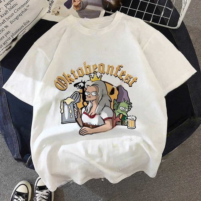 Moritz | Jungen/Mädchen Die Simpsons Lose Passform Tee