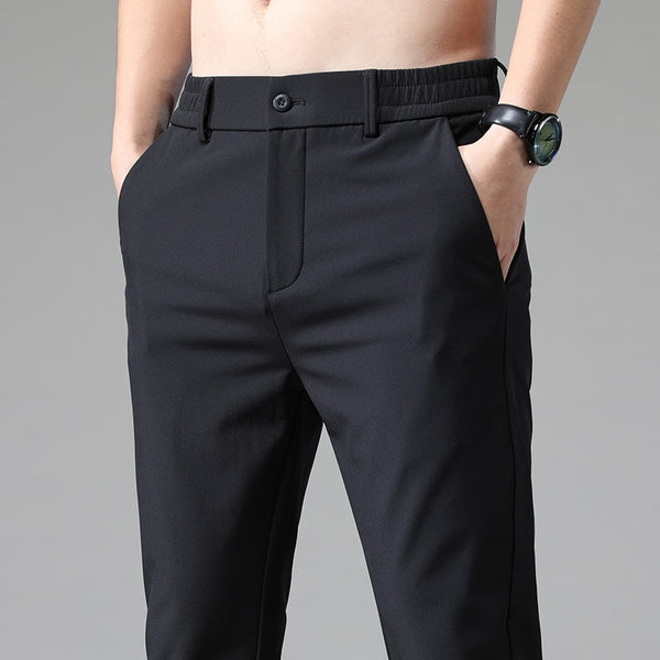 Luca | Lässige Slim Fit Hose mit elastischer Taille Hosenhose