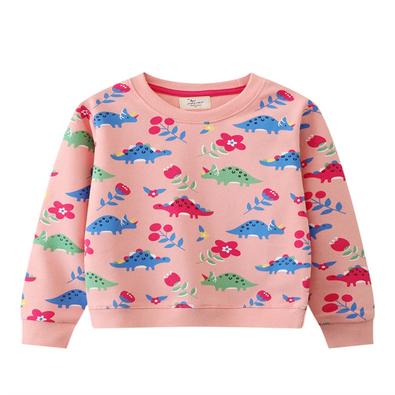 Annaliese | Mädchen Cartoon besticktes Sweatshirt