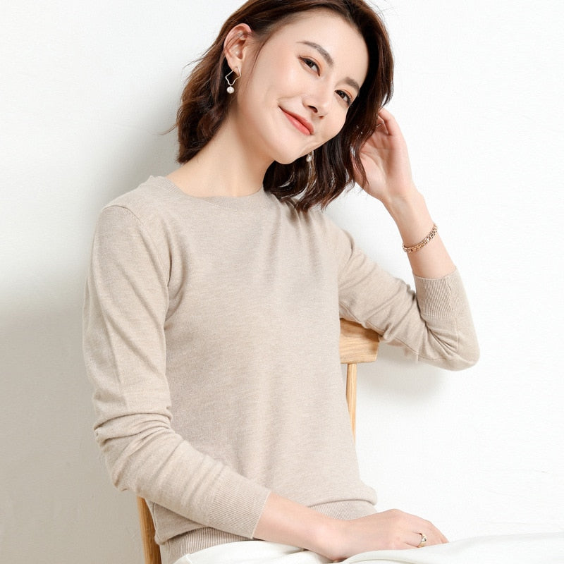 Samarra | Lässiger minimalistischer leichter Strickpullover