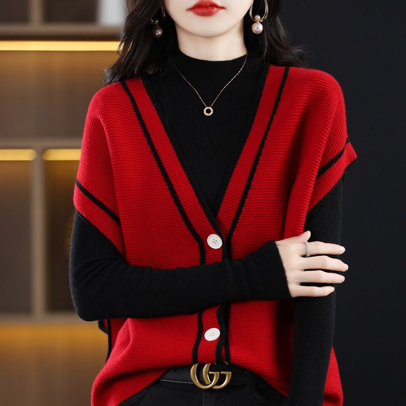 Jasmin | Lässiger Strickpullover mit V-Ausschnitt und lockerer Passform