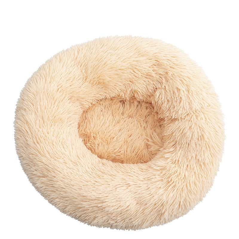 Delia | Haustiere Komfortables weiches Donut-Kuschelbett