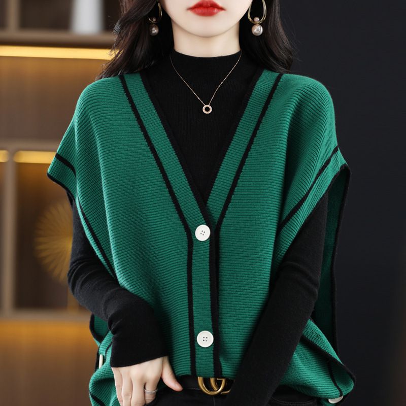 Jasmin | Lässiger Strickpullover mit V-Ausschnitt und lockerer Passform