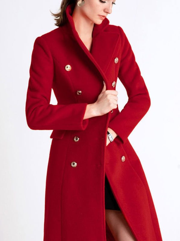 Anthea | Roter langer Atmosphärenmantel