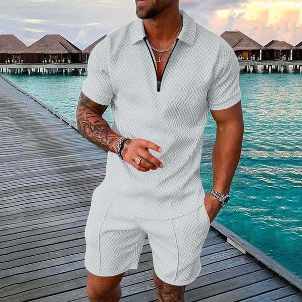 Thijs | Sommer Harajuku Polo Shirt und Shorts Set
