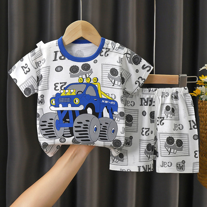 Meike | Jungen/Mädchen Shirt-Ärmel-Shirt und Short-Set