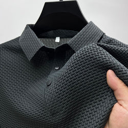 Teun | Atmungsaktives hohles Kurzarm-Poloshirt