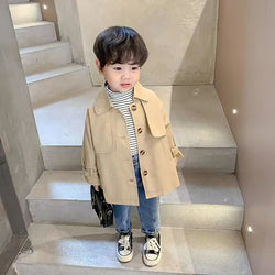 Romy | Mädchen/Jungen Koreanischer dünner Mantel