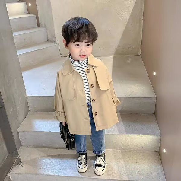 Romy | Mädchen/Jungen Koreanischer dünner Mantel