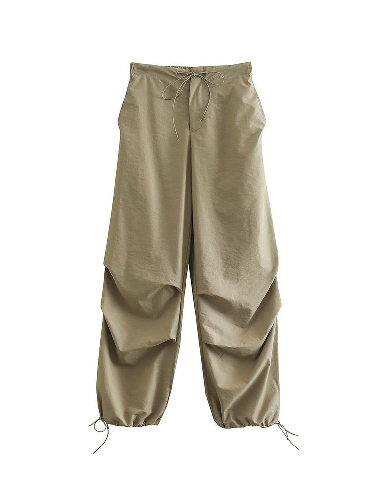 Isolde | Elastische Fallschirmträgerhose mit Taille