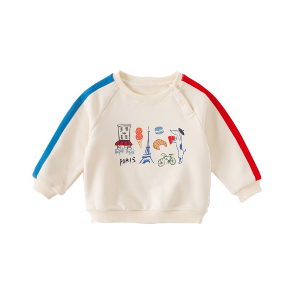 Jorg | Junge Mehrfarbiges Cartoons Sweatshirt