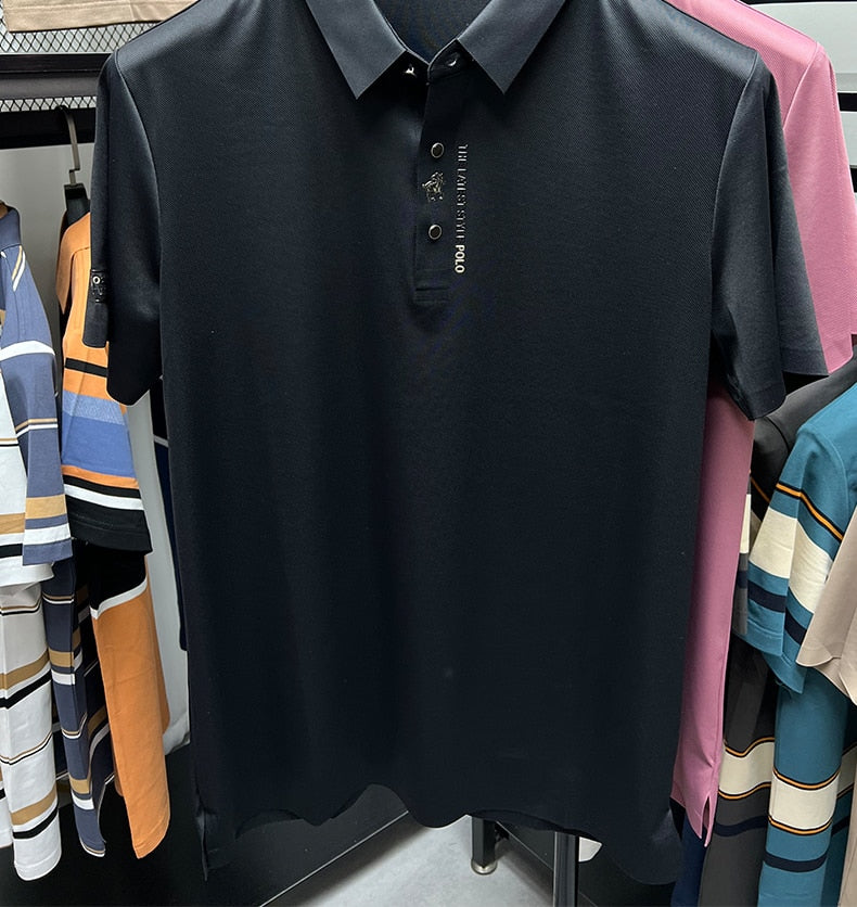 Luuk | Lässiges Büro-Poloshirt in Uni-Farbe