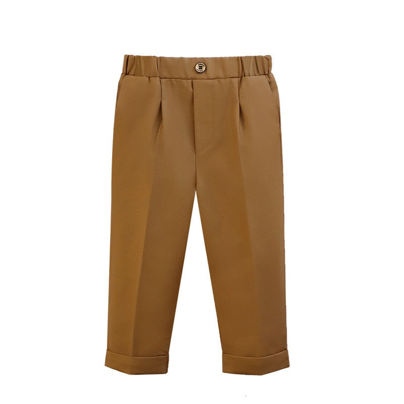 Nando | Formelle Hosen für Jungen in fester Farbe