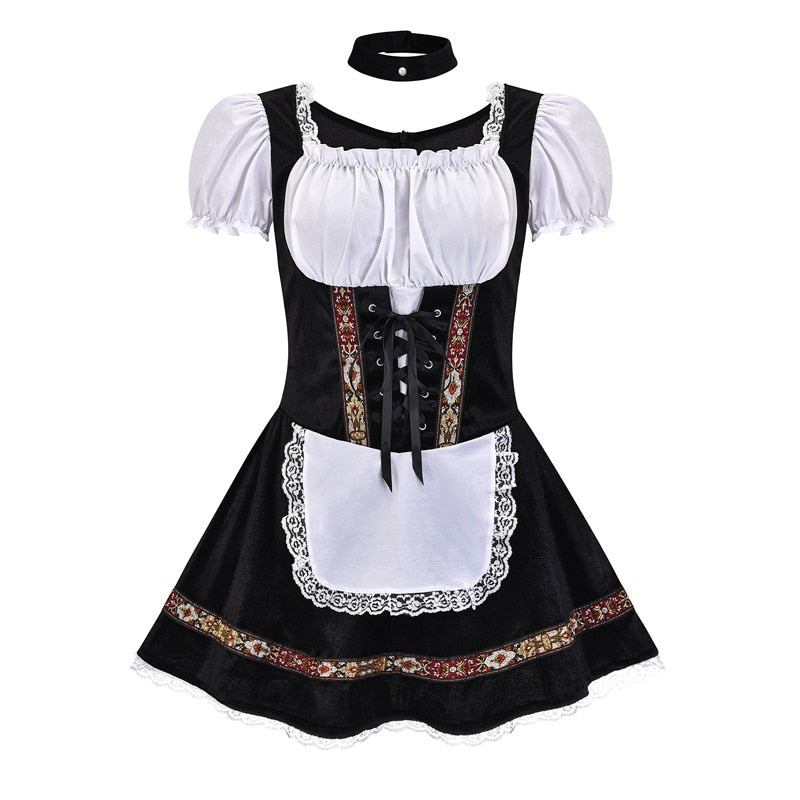 Isadora | Traditionelles Fräulein Cosplay Halloween Korsettkleid