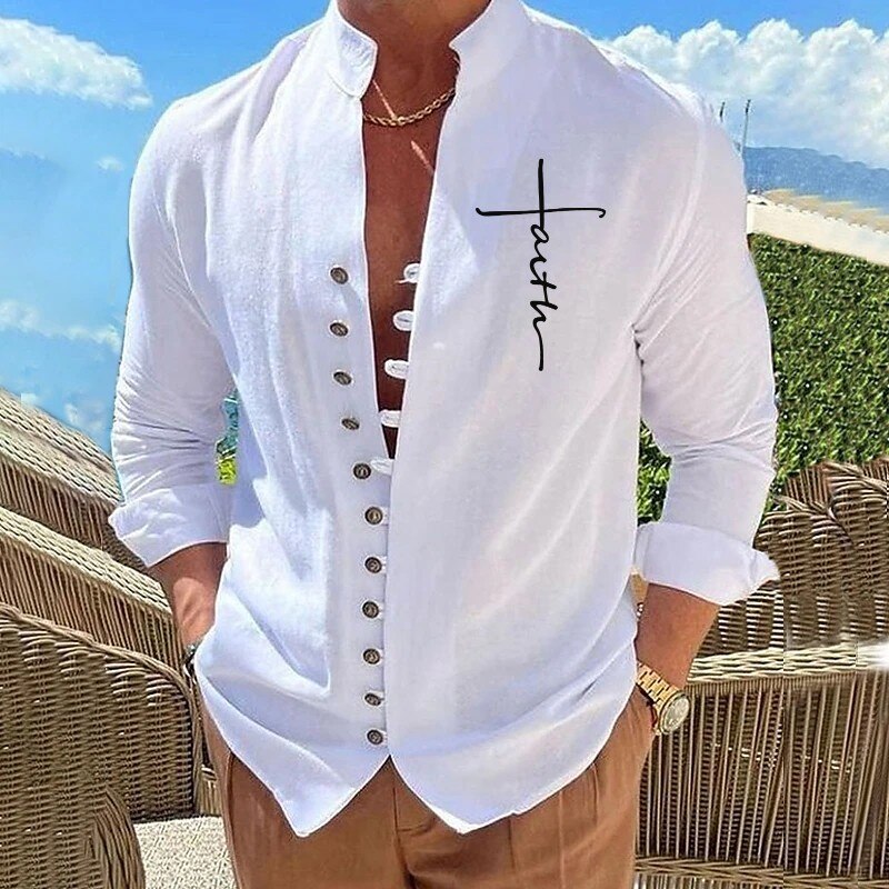 Vince | Button-down Stand up Collar Long Sleeve Shirt