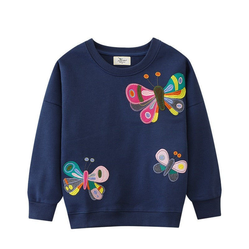 Annaliese | Mädchen Cartoon besticktes Sweatshirt