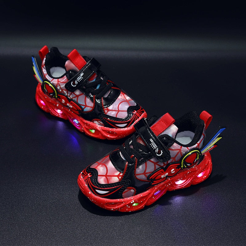 Vik | Jungen Spider-Man leuchtende LED beleuchtete Schuhe