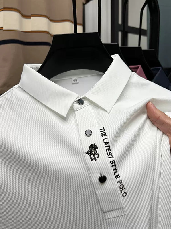 Luuk | Lässiges Büro-Poloshirt in Uni-Farbe