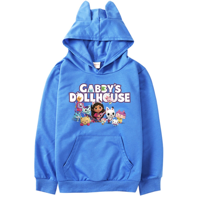 Marre | Gabbys Puppenhaus Katzenohren Hoodie für Mädchen
