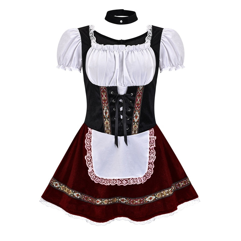 Isadora | Traditionelles Fräulein Cosplay Halloween Korsettkleid