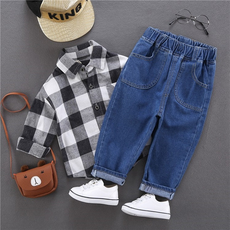 Rafael | Elastische Denim-Jogginghose für Jungen mit elastischer Taille