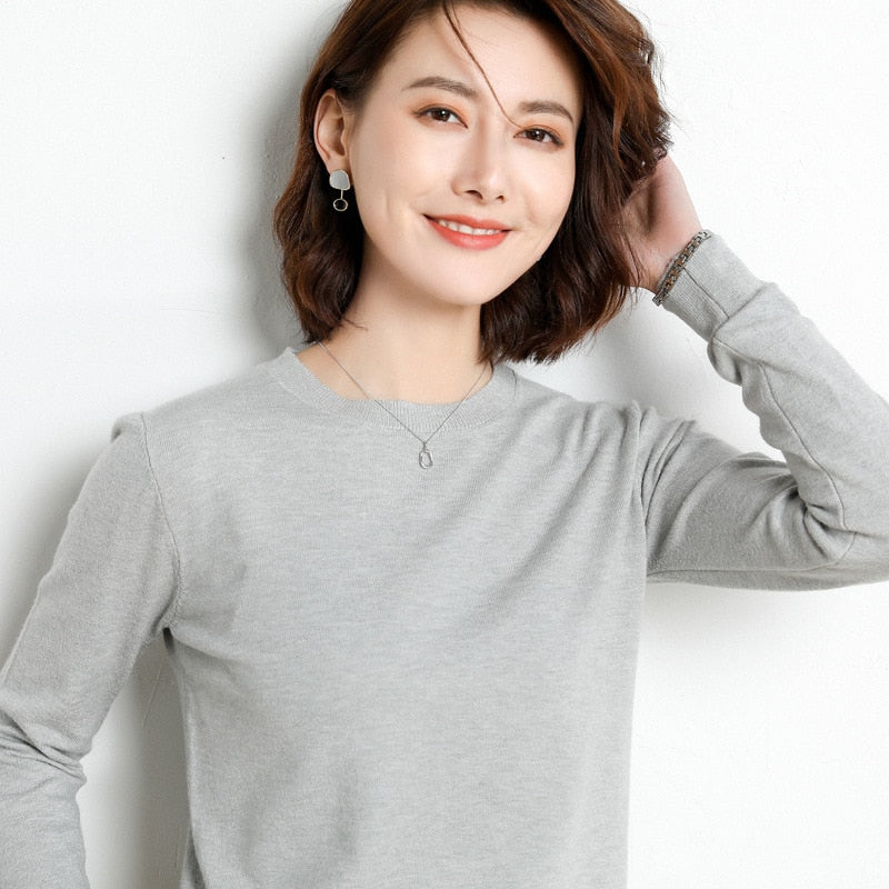 Samarra | Lässiger minimalistischer leichter Strickpullover