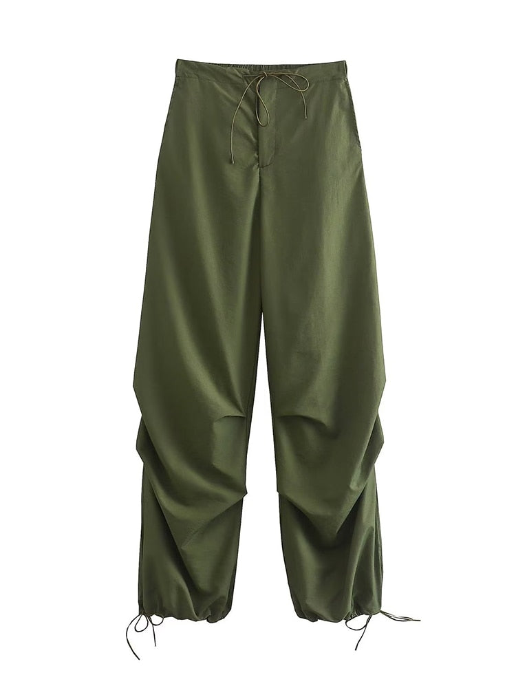 Isolde | Elastische Fallschirmträgerhose mit Taille