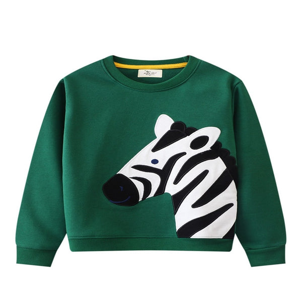 Annaliese | Mädchen Cartoon besticktes Sweatshirt