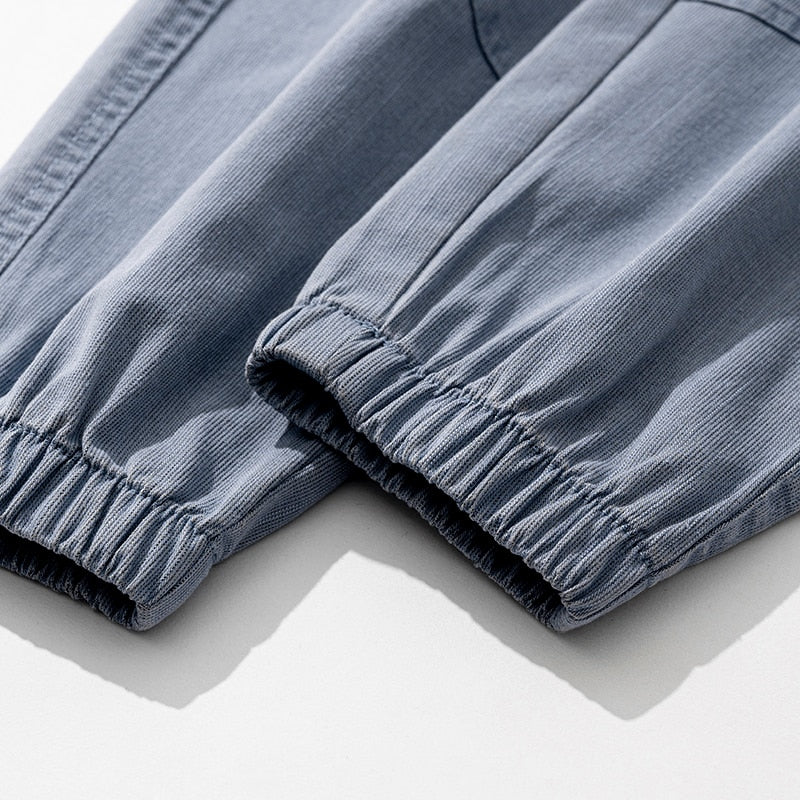 Thomas | Harajuku Minimalistische Baumwoll-Jogger-Hose in lockerer Passform