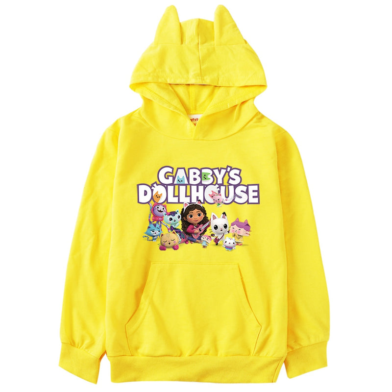 Marre | Gabbys Puppenhaus Katzenohren Hoodie für Mädchen