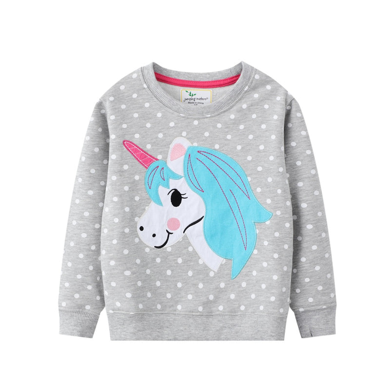 Annaliese | Mädchen Cartoon besticktes Sweatshirt
