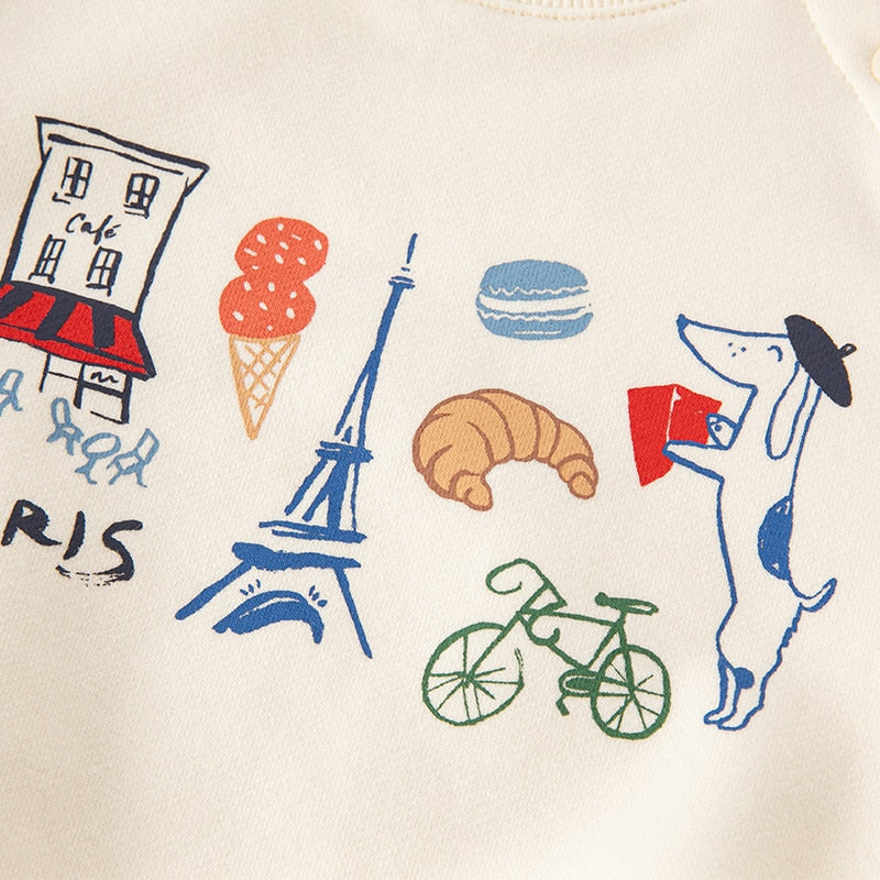 Jorg | Junge Mehrfarbiges Cartoons Sweatshirt
