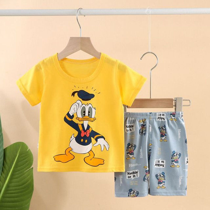 Meike | Jungen/Mädchen Shirt-Ärmel-Shirt und Short-Set