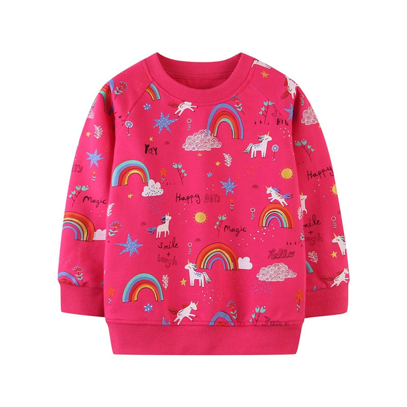 Annaliese | Mädchen Cartoon besticktes Sweatshirt