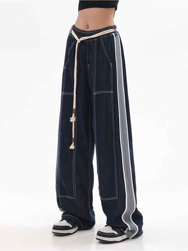 Melanie | Baggy-Hose mit hoher Taille und weitem Bein