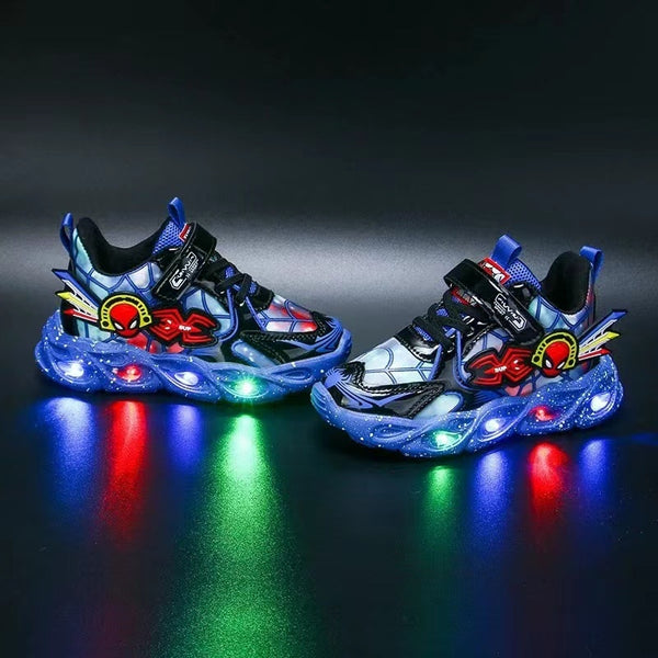Vik | Jungen Spider-Man leuchtende LED beleuchtete Schuhe