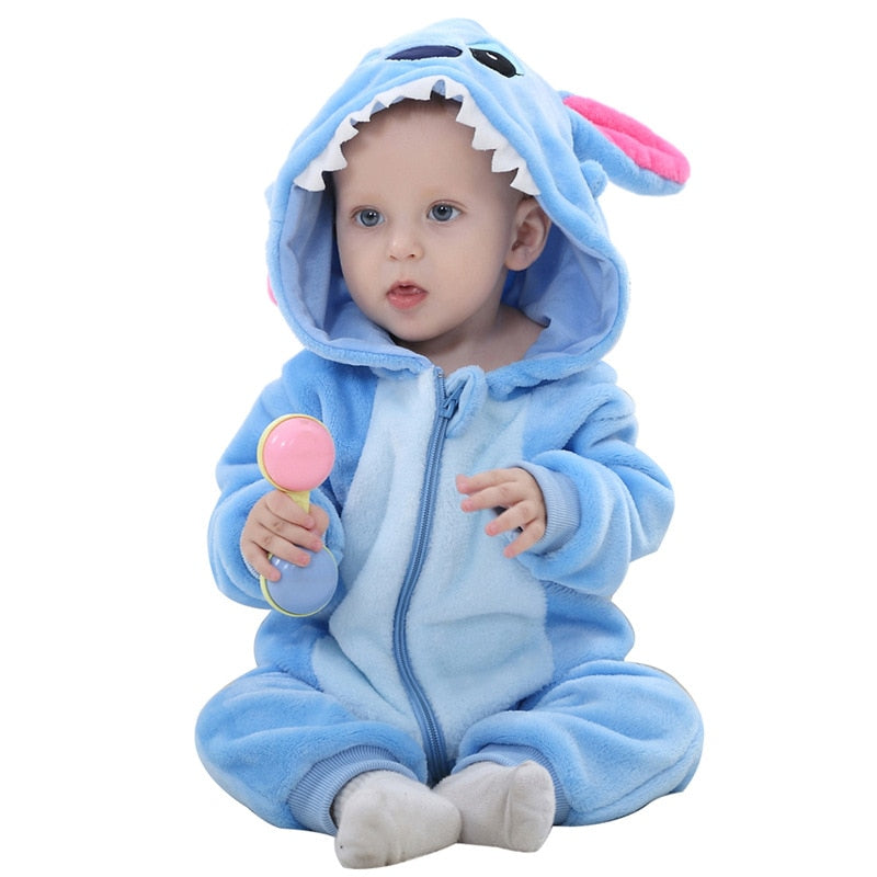 Gido | Baby Mädchen/Junge Schlafanzug mit Kapuze Überall Schlafanzug