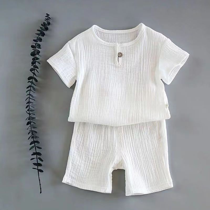 Benny | Jungen/Mädchen Leinenhemd und kurze Hose im Set