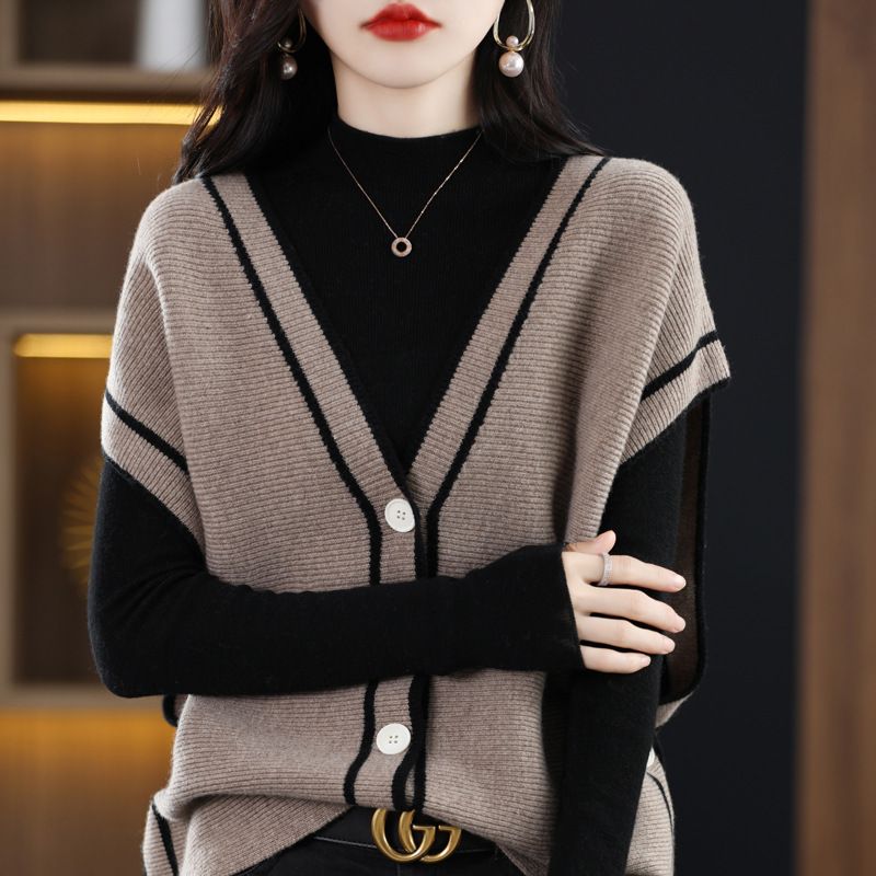 Jasmin | Lässiger Strickpullover mit V-Ausschnitt und lockerer Passform