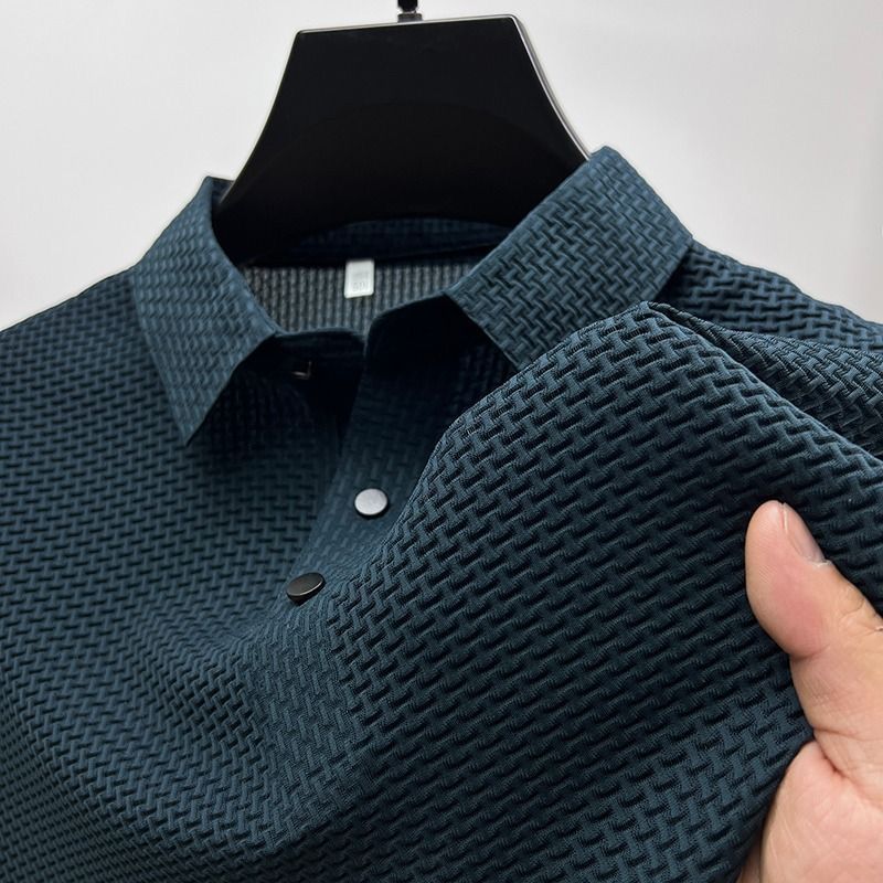 Teun | Atmungsaktives hohles Kurzarm-Poloshirt
