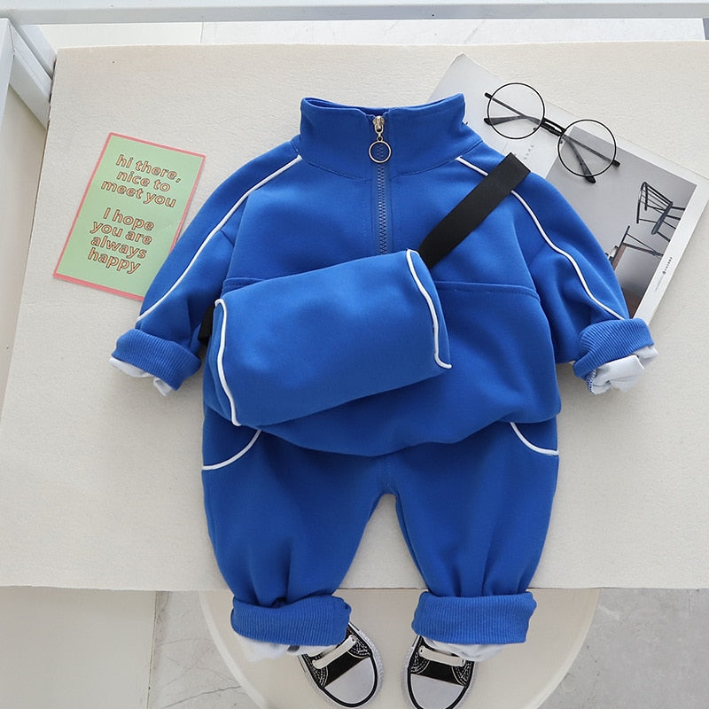 Senn | Bunter Trainingsanzug für Mädchen und Jungen mit Pullover und Hose